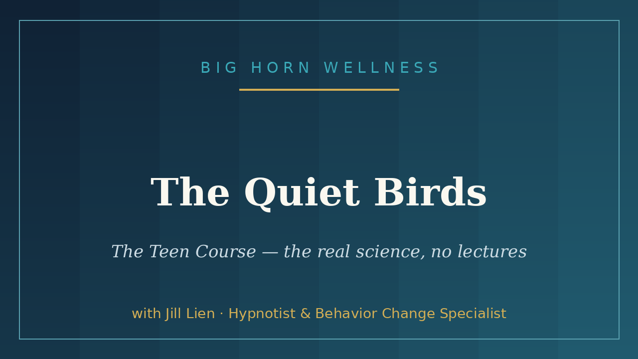 The Quiet Birds — The Teen Course