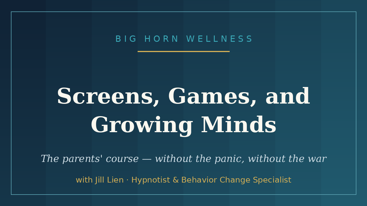 Screens, Games, and Growing Minds
